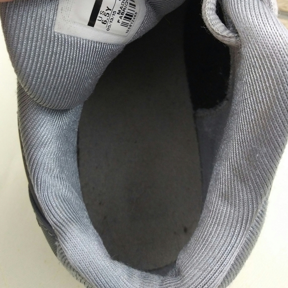 Jordan Gray Suede Leather Upper Round Toe Lace Up Low Top Platform Sneaker Shoe - Picture 7 of 8